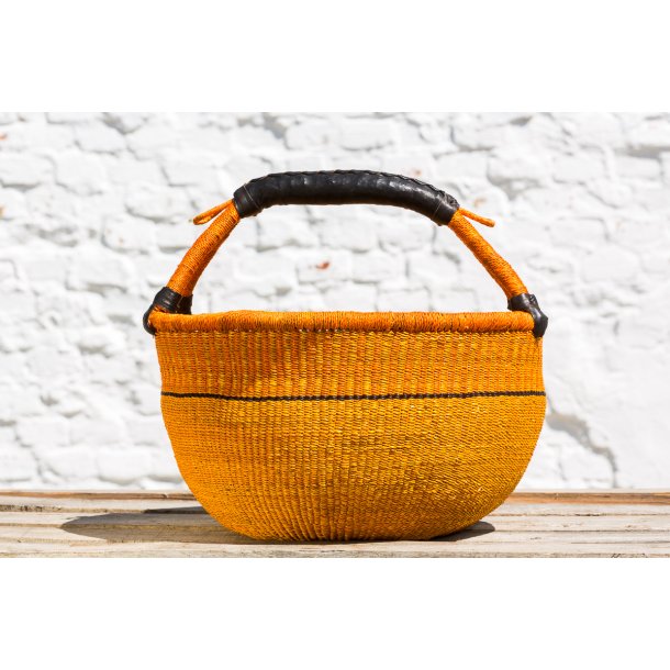 Bolga kurv fra Ghana - gul