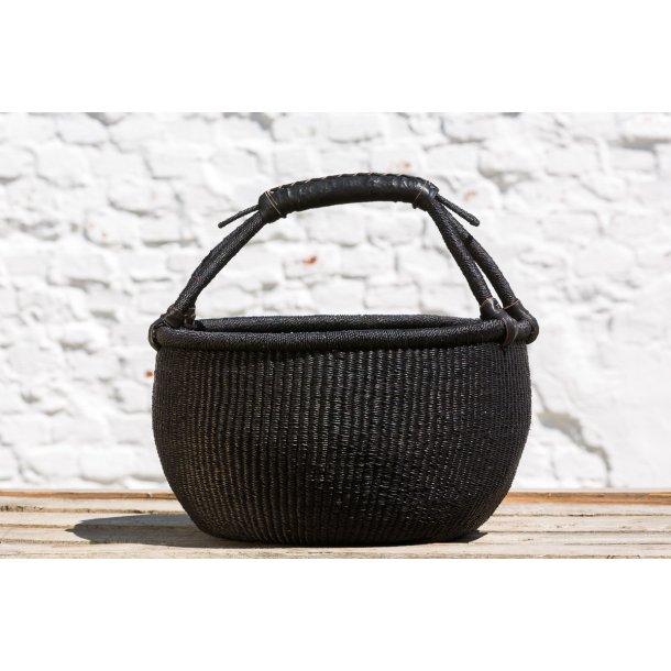 Bolga kurv fra Ghana - sort