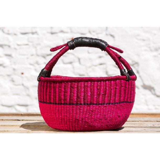 Bolga kurv fra Ghana - Pink