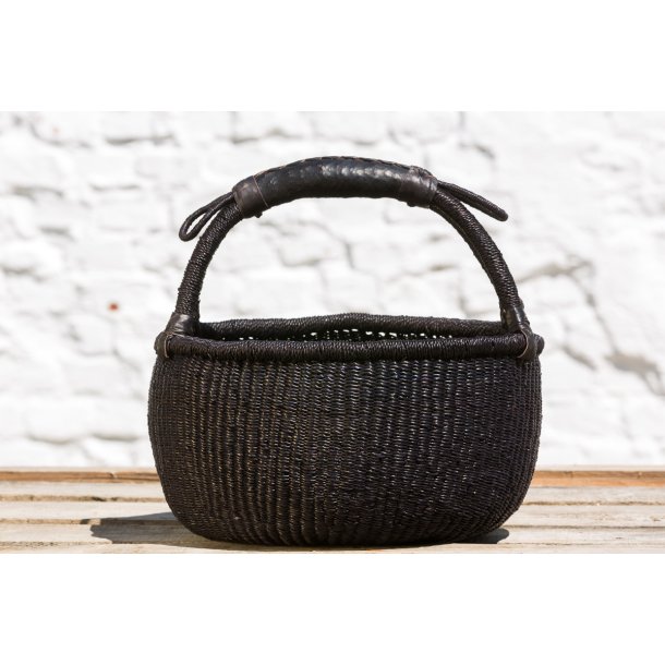 Bolga kurv fra Ghana - sort