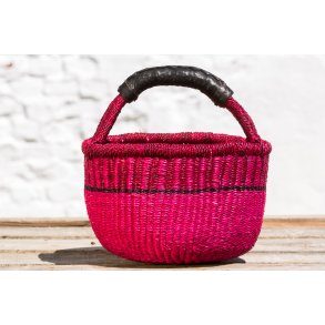 Bolga kurv fra Ghana - Pink