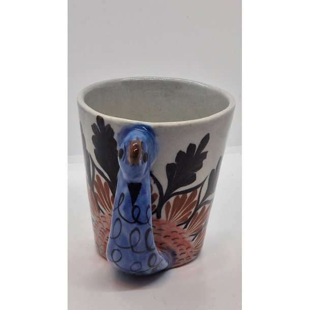 Peacock - Hndmalede krus fra Guatemala