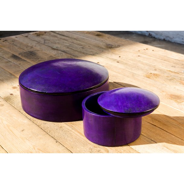 Hndlavede lderbokse i flotte farver