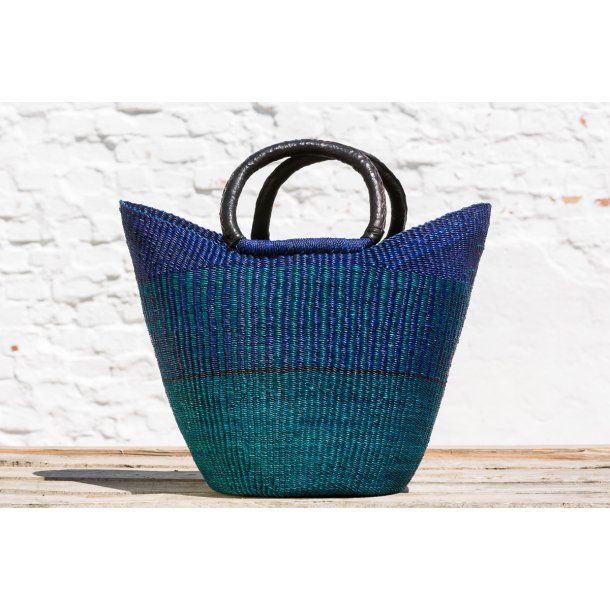 U-shape hndflettet indkbskurv - LARGE