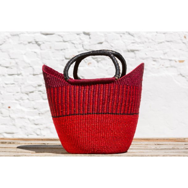 U-shape hndflettet indkbskurv - LARGE