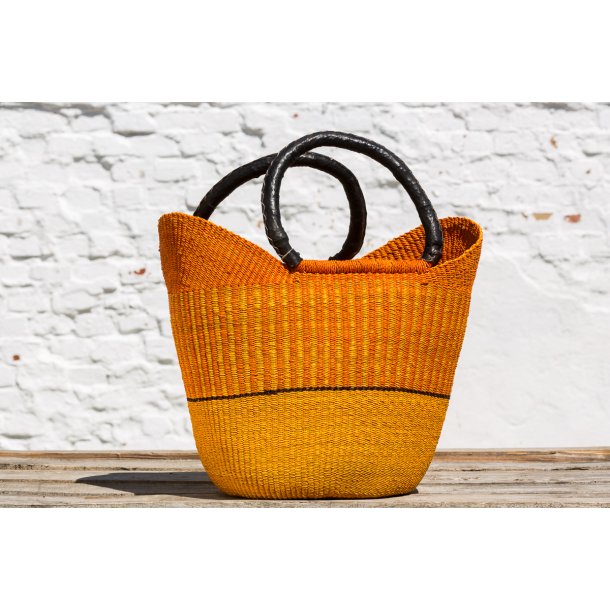 U-shape hndflettet indkbskurv - LARGE