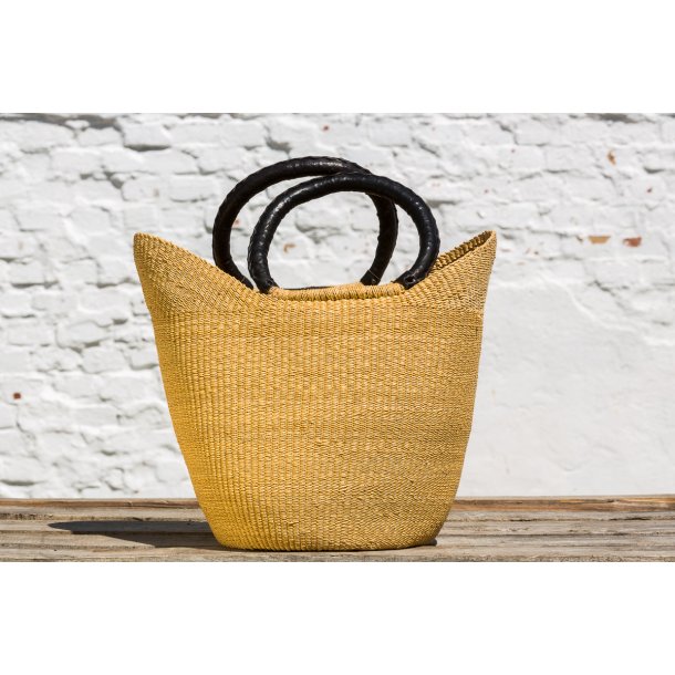 U-shape hndflettet indkbskurv - LARGE