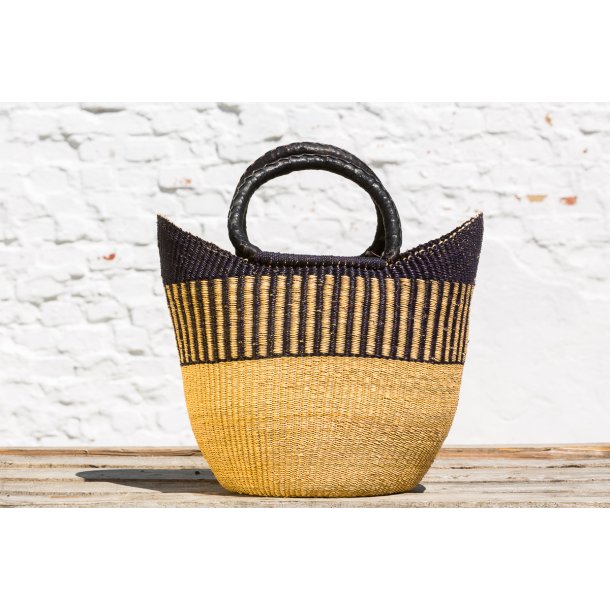 U-shape hndflettet indkbskurv - LARGE