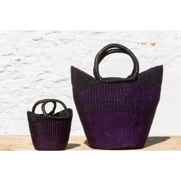 U-shape hndflettet indkbskurv - LARGE