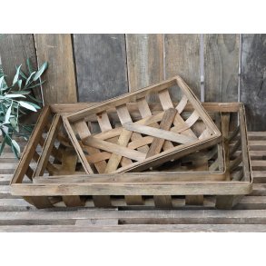 Flettet kurv i poppeltr