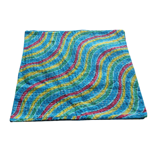 Kantha quilt pudebetr�k  40x40 cm
