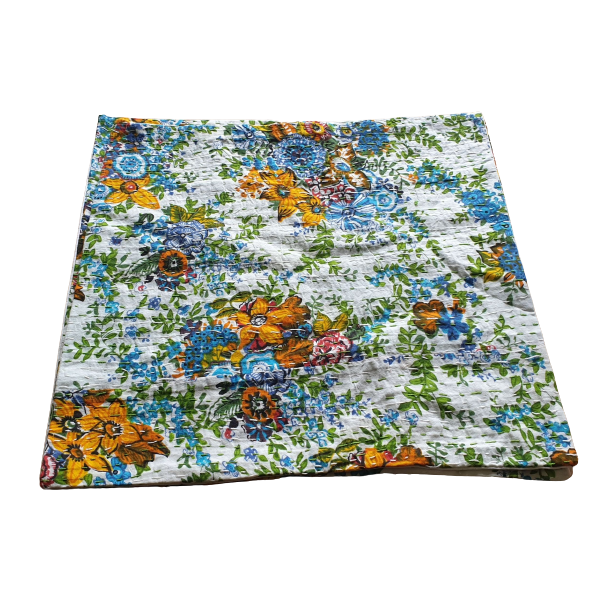 Kantha quilt pude 40x40 cm
