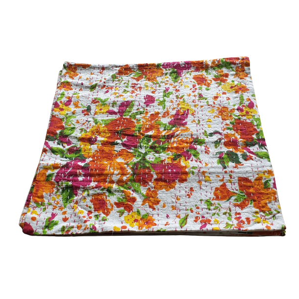 Kantha quilt pude 40x40 cm
