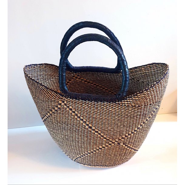 U-shape hndflettet indkbskurv - LARGE