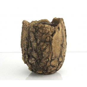 Rustik fossil krukke - lille