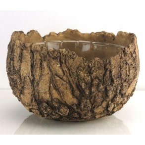 Rustik fossil krukke - stor