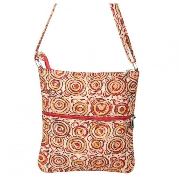 Hipster skuldertaske i bomuld - Cirkler