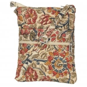 Hipster skuldertaske i bomuld - Blomster