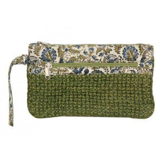 Lille taske/pung med h�ndledsrem - Gr�n