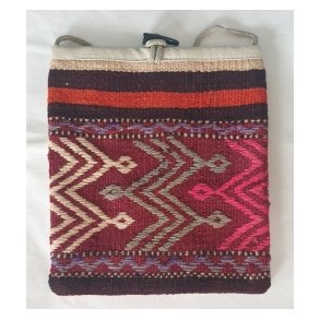 Lille kelimtaske med snor