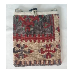 Lille kelimtaske med snor