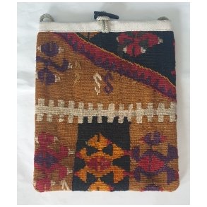 Lille kelimtaske med snor