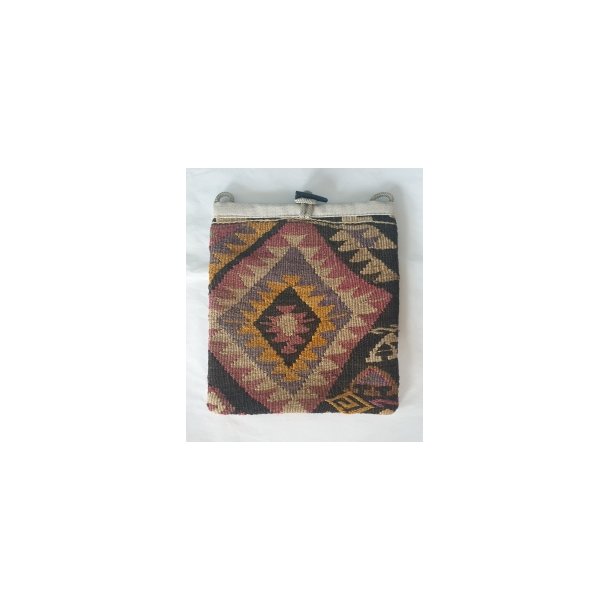 Lille kelimtaske med snor