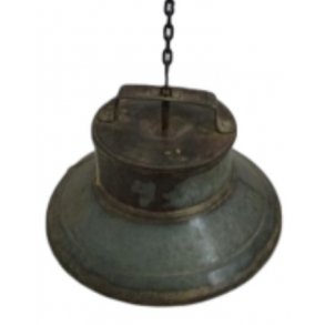 Recykled loftlampe af gammel junge