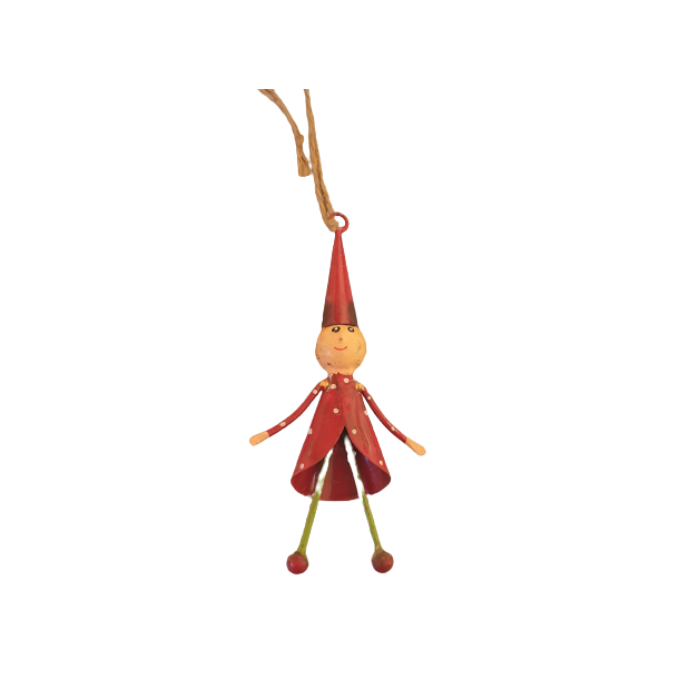 Nissefigur i genbrugsmetal, H�ndlavet