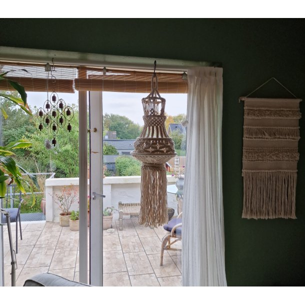 Makram� knyttet loft lampe Stor