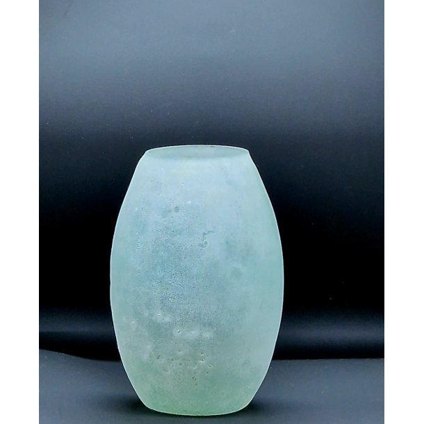 Frosted vase i glas - isbl