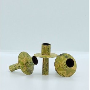 Lysholder til flaske i patineret jern