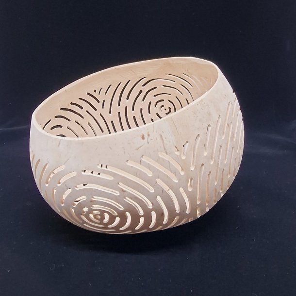 Fyrfadsholder udsk�rne kokosskaller