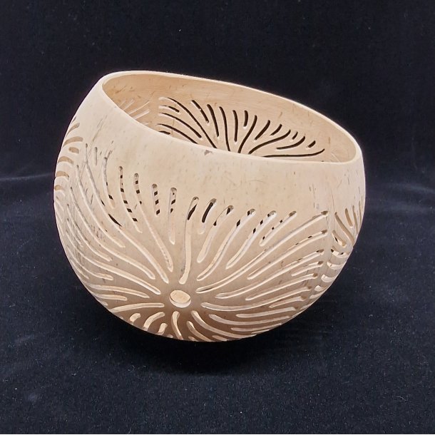 Fyrfadsholder udsk�rne kokosskaller