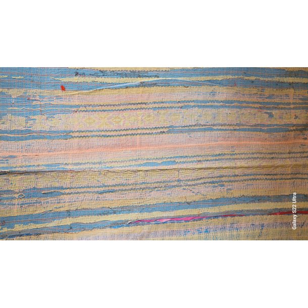 Indisk Katha quilt plaid