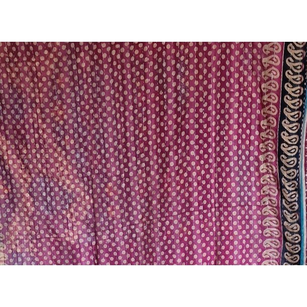 Indisk Katha quilt plaid