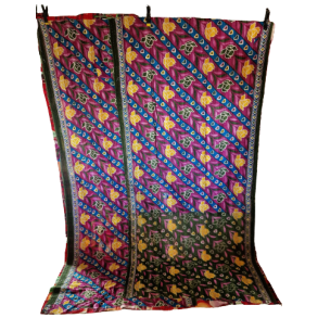 Indisk Katha quilt plaid