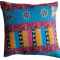 Kantha quilt pudebetr�k med to sider 40x40 cm