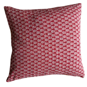 Kantha quilt pudebetrk med to sider 40x40 cm