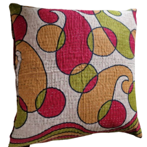 Vintage sari bomuldspude 60x60 cm