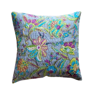 Kantha quilt pude 40x40 cm