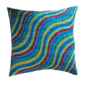 Kantha quilt pudebetrk  40x40 cm