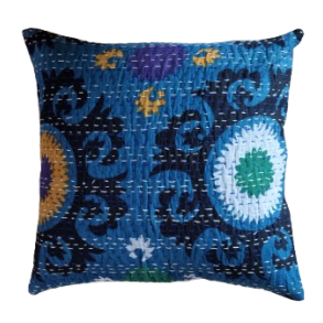 Kantha quilt pude 40x40 cm