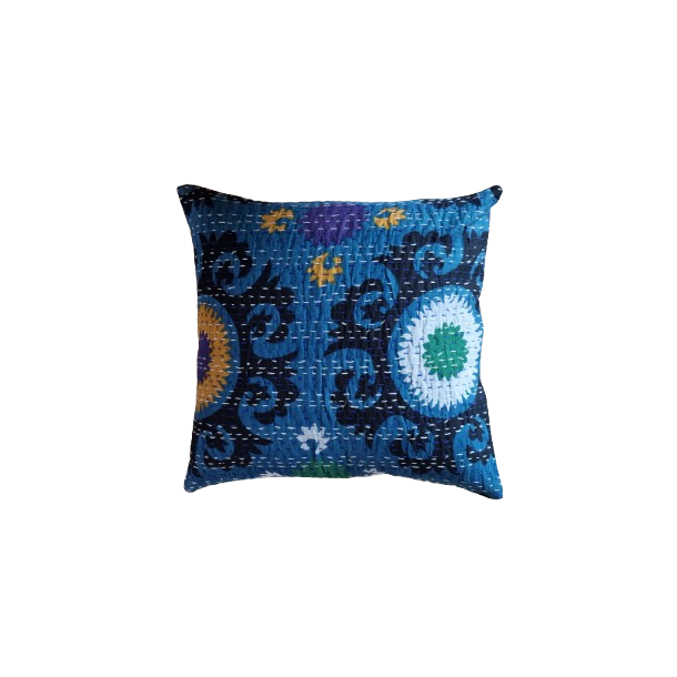 Kantha quilt pude 40x40 cm