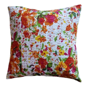 Kantha quilt pude 40x40 cm