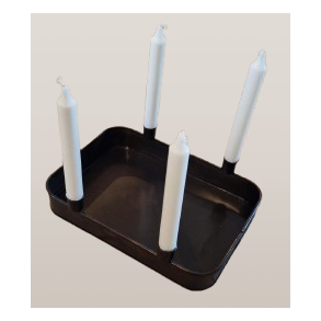 Adventsbakke / jernbakke med lysholdere