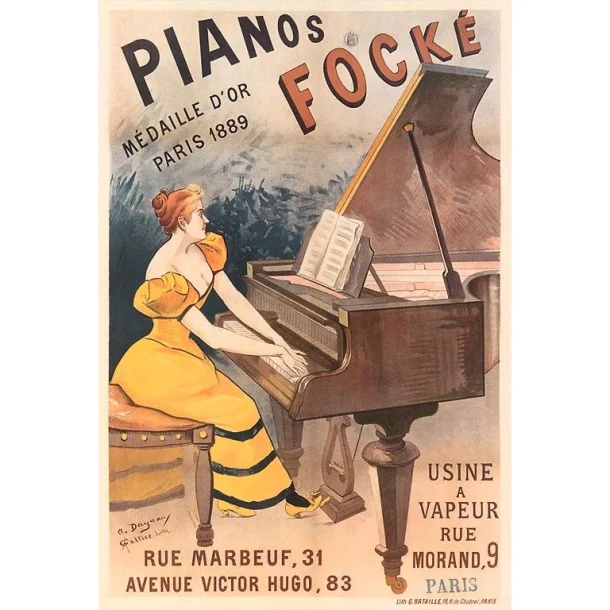 Magnet med vintage billede