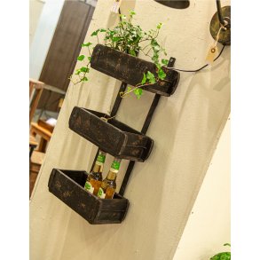 HYLDE LAVET AF 3 ENKELTE MURSTENSFORME - SORT FINISH