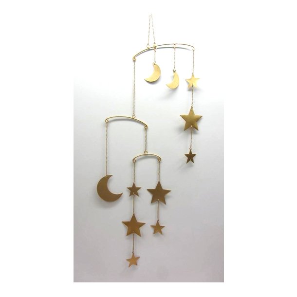 Mobile i gylden metal - Stjernehimmel