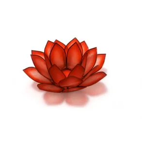 Lotus fyrfadslysholder - Rd